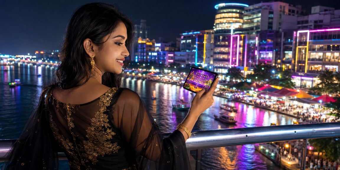 বরিশালে রাতের বাজারে মোবাইলে বেটিং করছেন একজন ব্যবহারকারী
